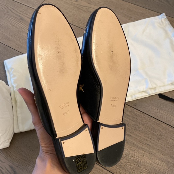 Gucci Princetown black mules with gold bees and stars - Picture 6 of 9